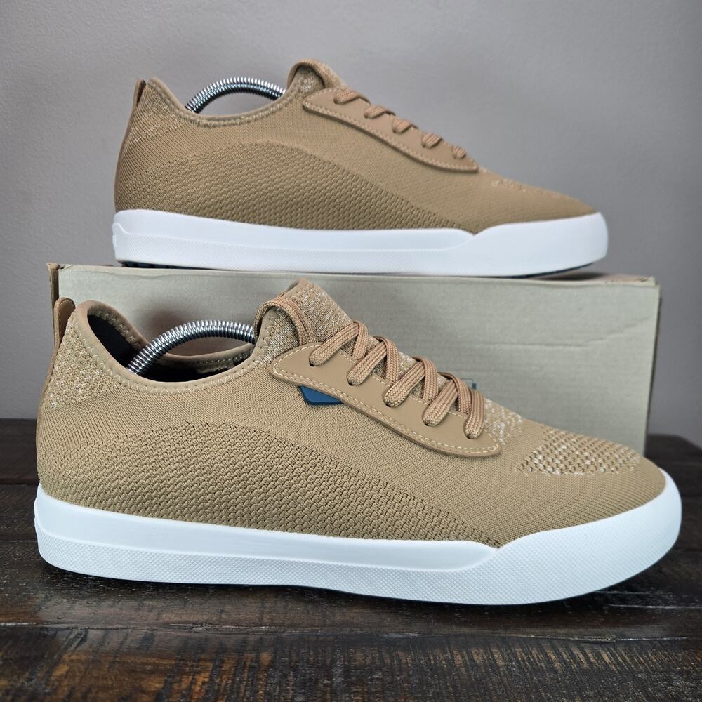 Vessi Weekend Sneaker Mens Size 12 Waterproof Shoes Oak Brown White
